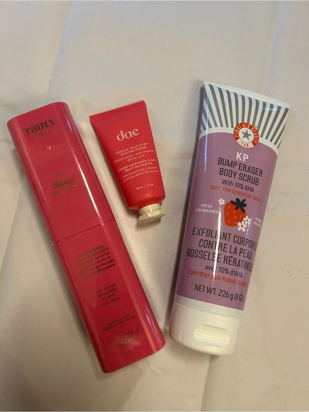 TRULY Pink Body Care Set with Pink & Red Accents